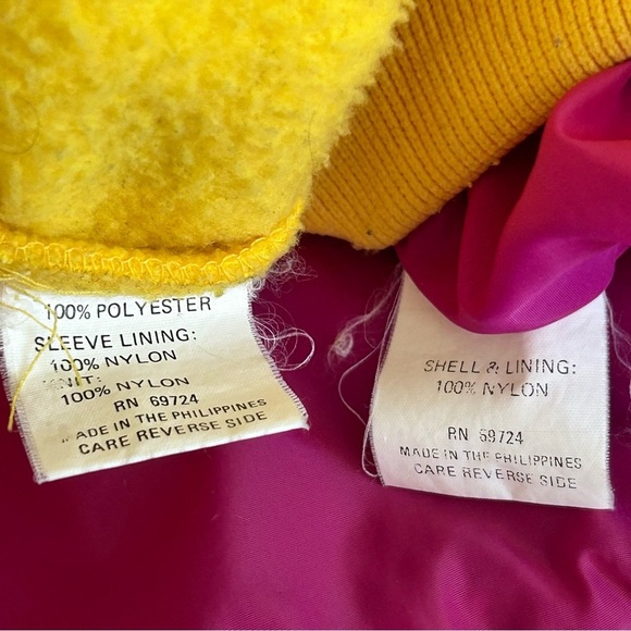 COLUMBIA BUGABOO Vintage 80/90s 3-in-1 Ski Coat Jacket Blue Pink Yellow Women L - Picture 13 of 16